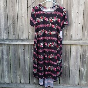 LulaRoe Carly Dress with Flower Print NEW
